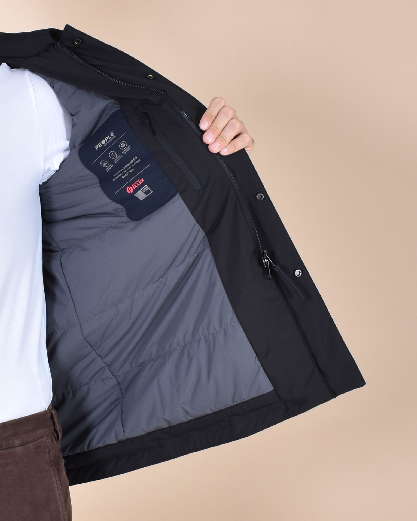 People of Shibuya duster coat Takuya black hood - People of